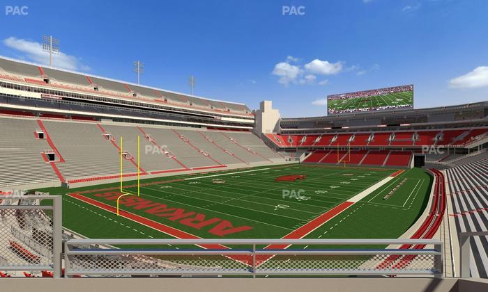 Razorback Stadium - Section 108 Seat View