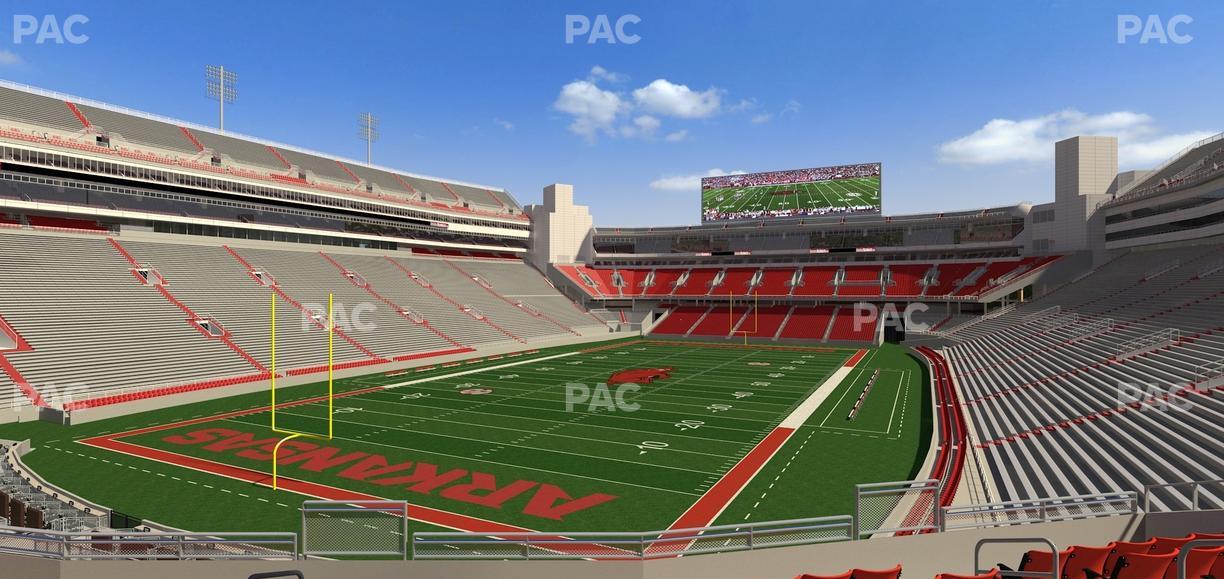 Razorback Stadium - Section 109 Seat View
