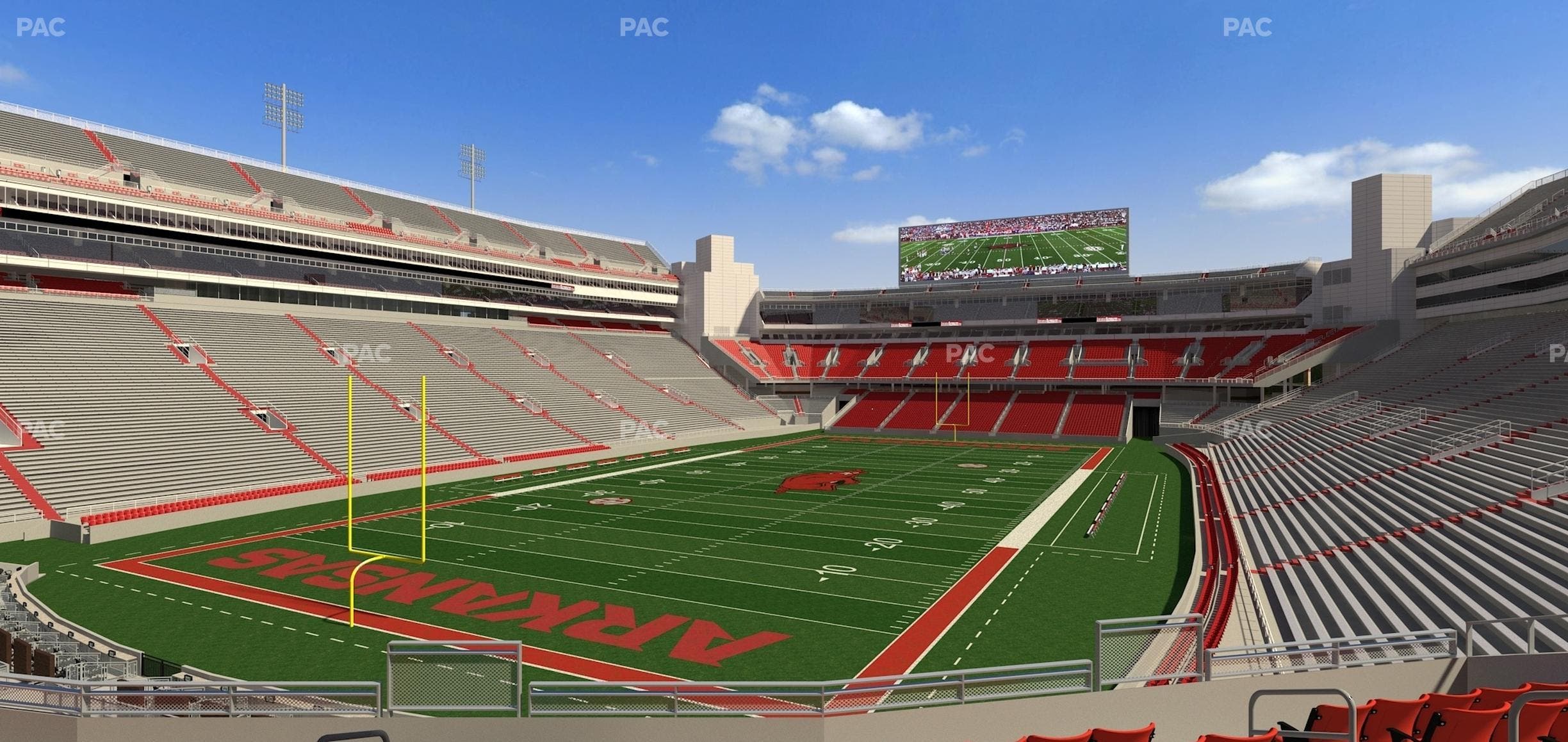 Razorback Stadium - Section 109 Seat View