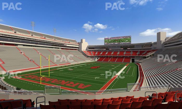 Razorback Stadium - Section 109 Seat View