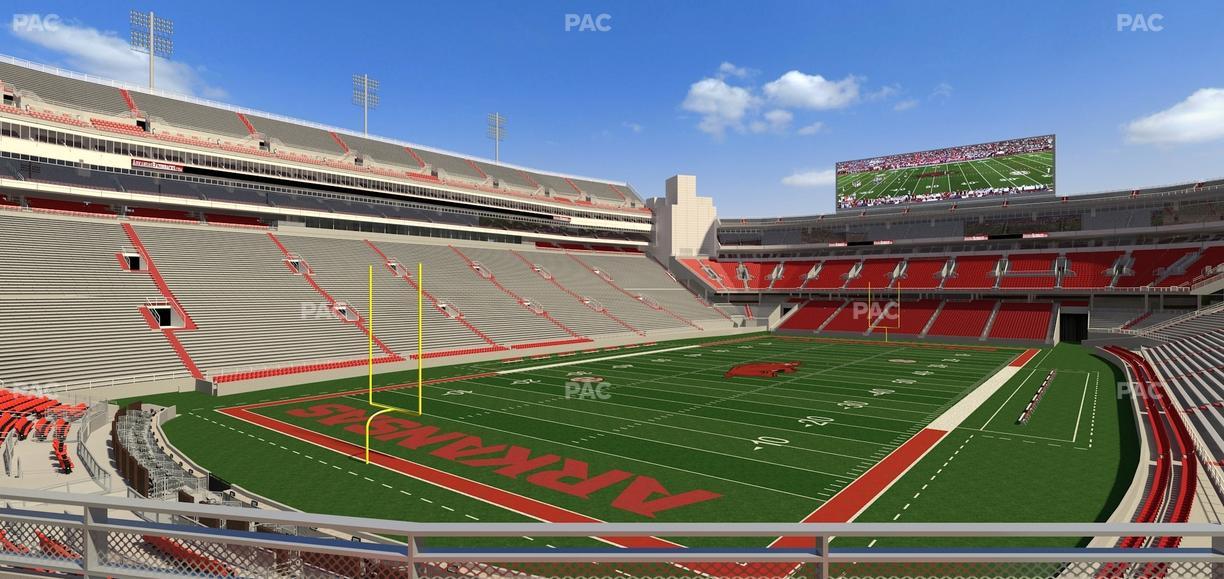 Razorback Stadium - Section 109 Seat View