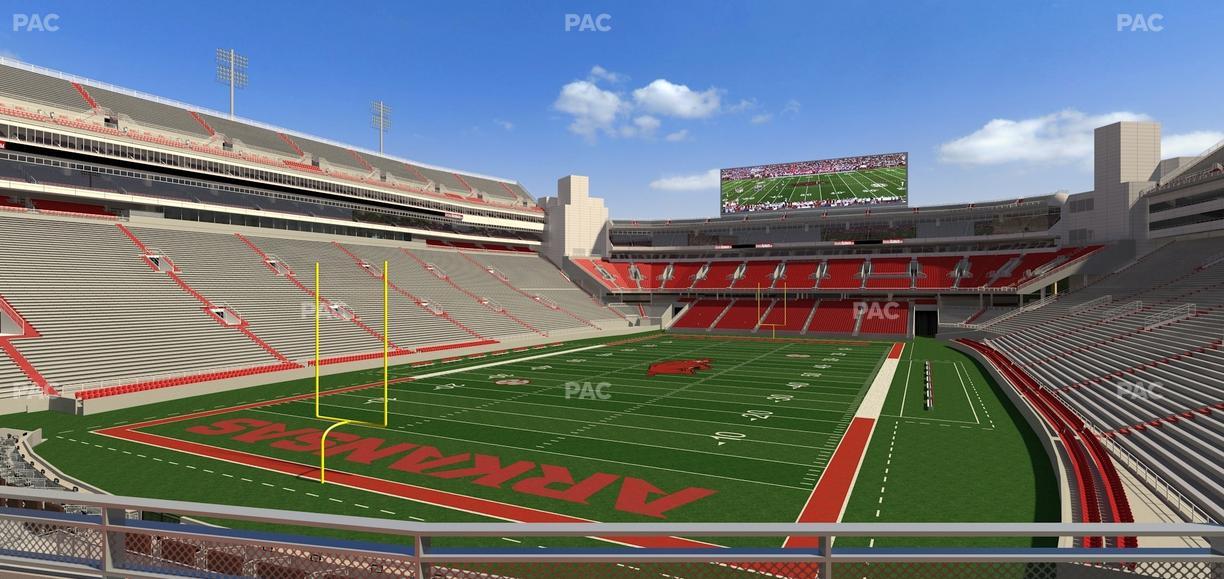 Razorback Stadium - Section 110 Seat View