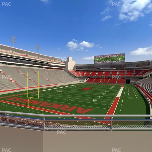 Razorback Stadium - Section 110 Seat View