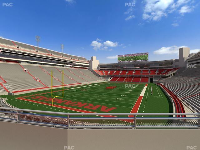 Razorback Stadium - Section 110 Seat View