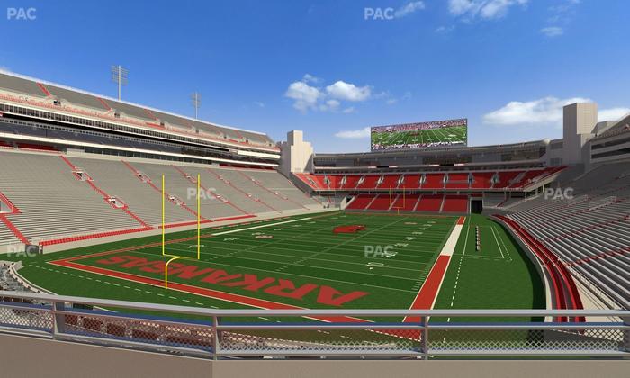 Razorback Stadium - Section 110 Seat View