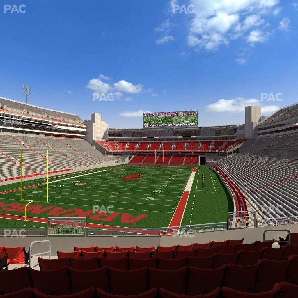 Razorback Stadium - Section 110 Seat View