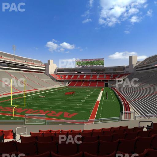 Razorback Stadium - Section 110 Seat View