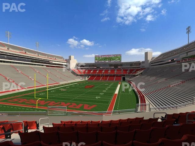 Razorback Stadium - Section 110 Seat View