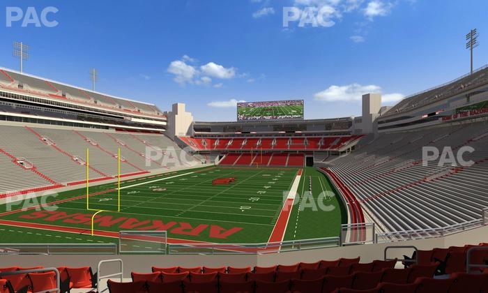 Razorback Stadium - Section 110 Seat View
