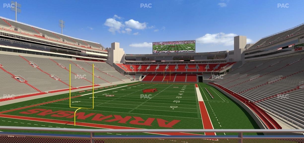Razorback Stadium - Section 111 Seat View