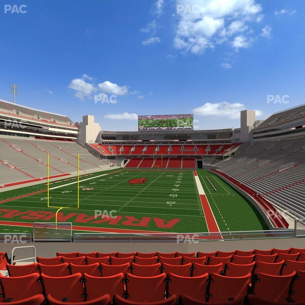 Razorback Stadium - Section 111 Seat View