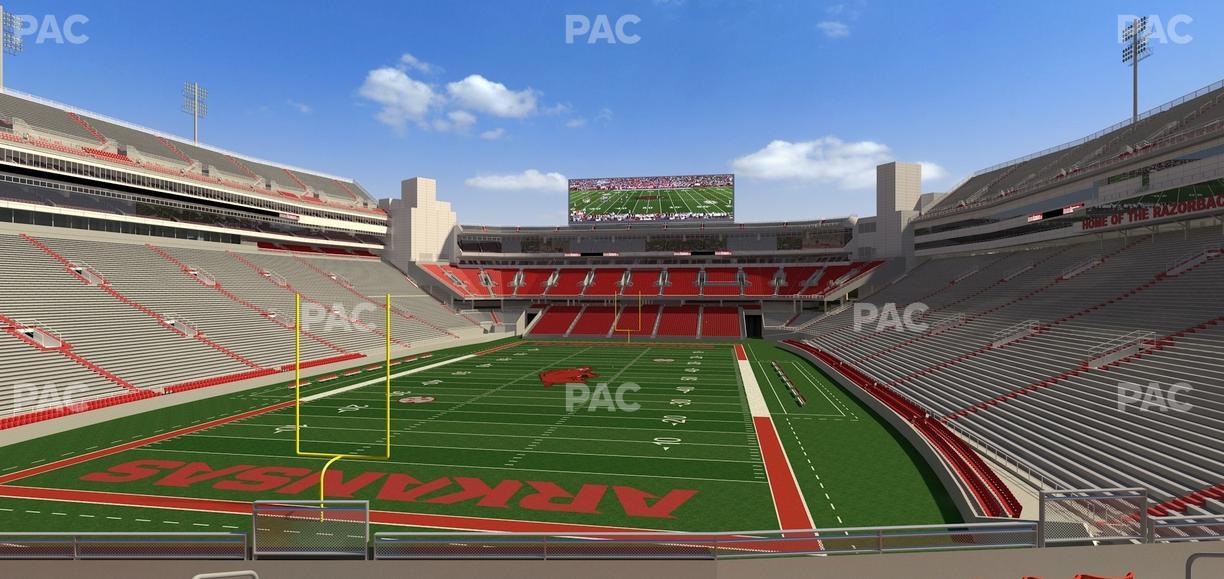 Razorback Stadium - Section 111 Seat View