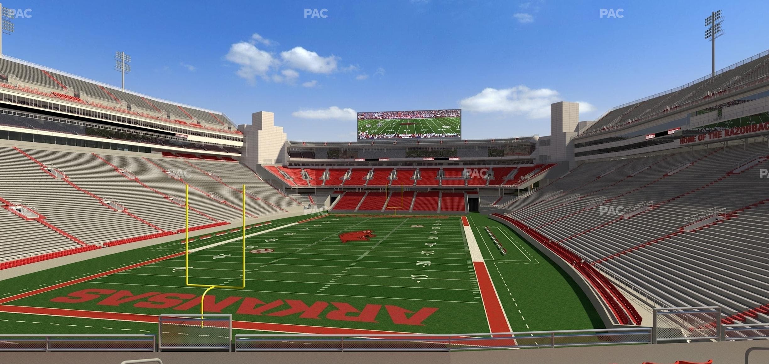 Razorback Stadium - Section 111 Seat View