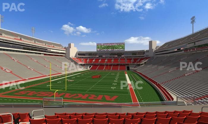 Razorback Stadium - Section 111 Seat View