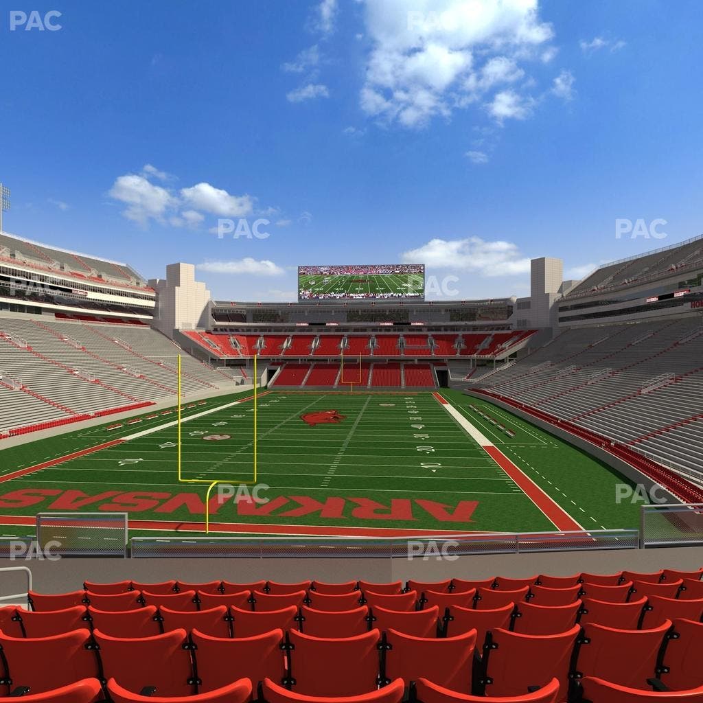 Razorback Stadium - Section 112 Seat View