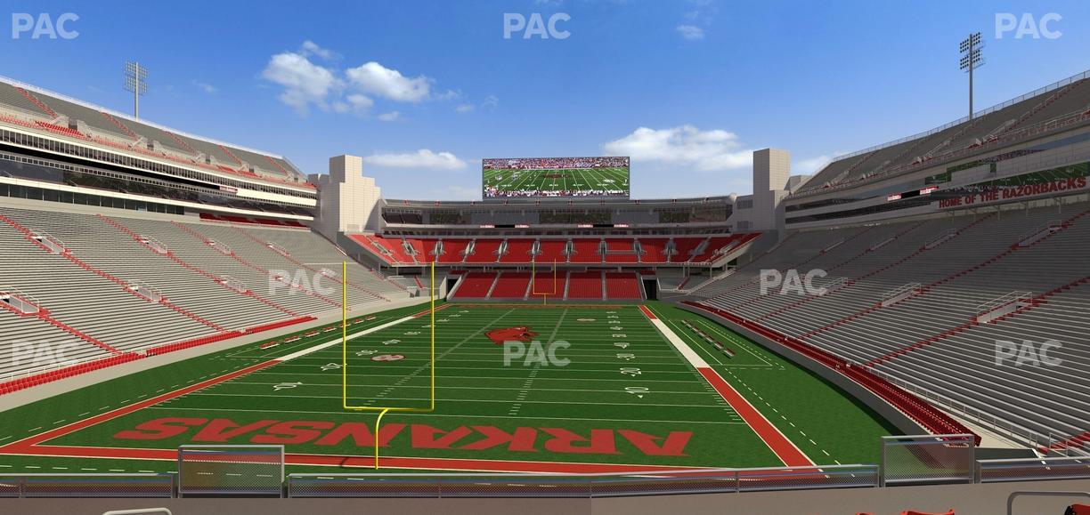 Razorback Stadium - Section 112 Seat View
