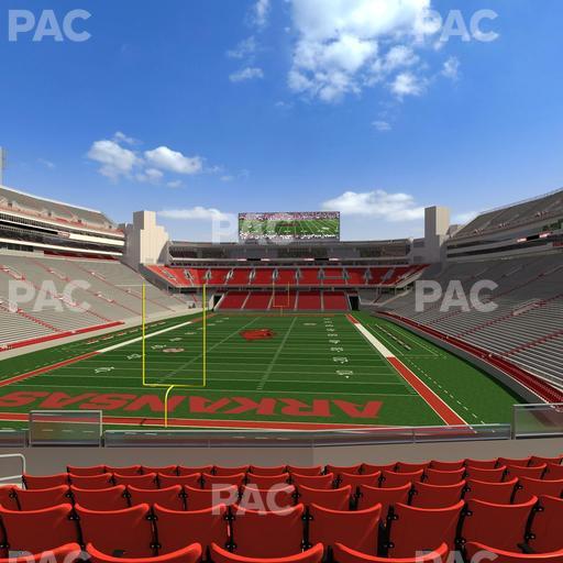 Razorback Stadium - Section 112 Seat View