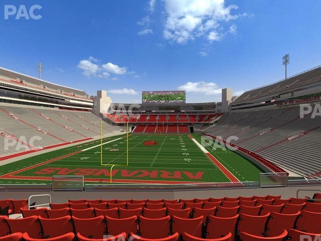 Razorback Stadium - Section 112 Seat View