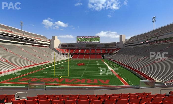 Razorback Stadium - Section 112 Seat View