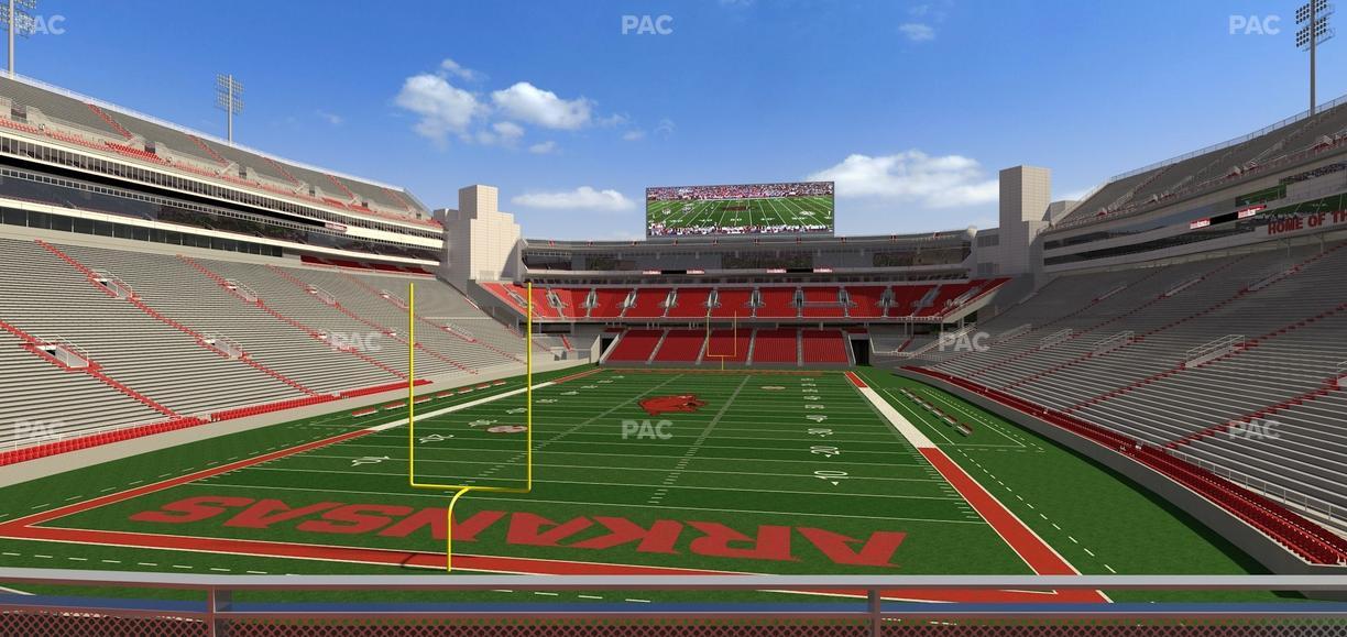 Razorback Stadium - Section 112 Seat View