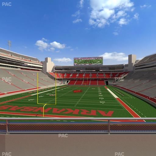 Razorback Stadium - Section 112 Seat View