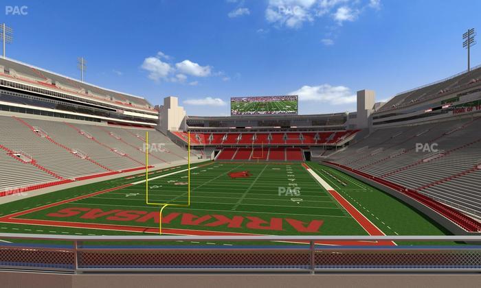 Razorback Stadium - Section 112 Seat View