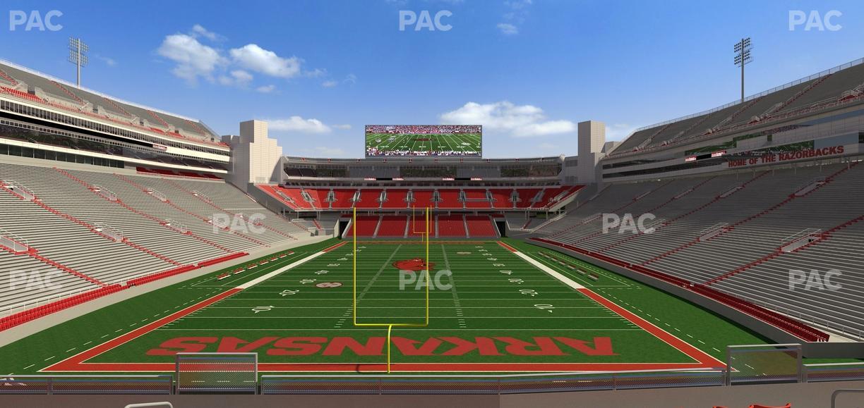 Razorback Stadium - Section 113 Seat View