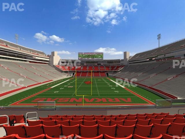 Razorback Stadium - Section 113 Seat View