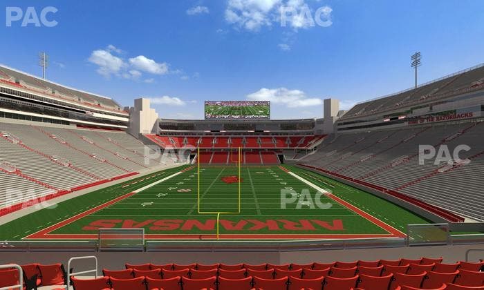 Razorback Stadium - Section 113 Seat View