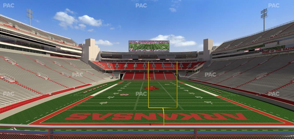 Razorback Stadium - Section 114 Seat View