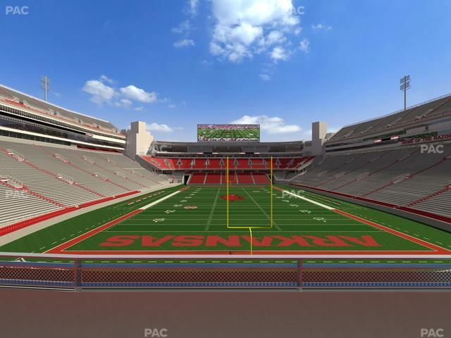 Razorback Stadium - Section 114 Seat View