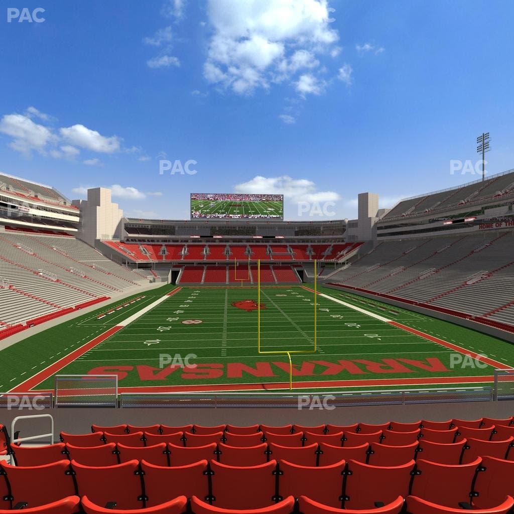 Razorback Stadium - Section 114 Seat View