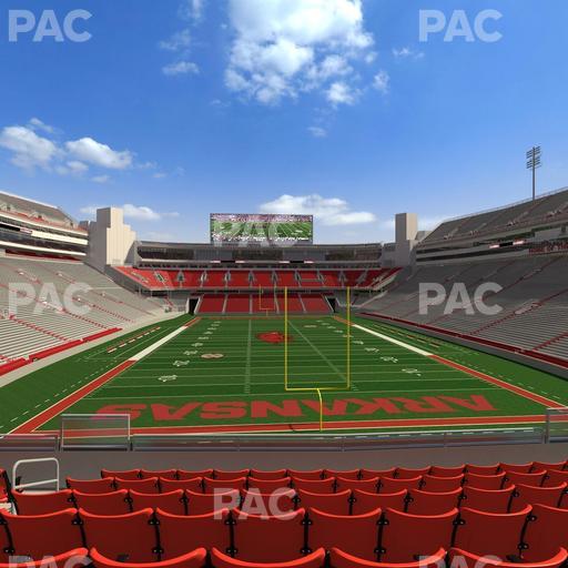 Razorback Stadium - Section 114 Seat View