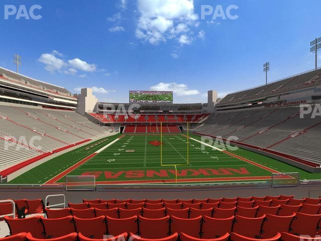 Razorback Stadium - Section 114 Seat View