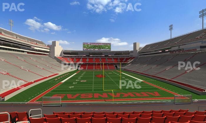 Razorback Stadium - Section 114 Seat View