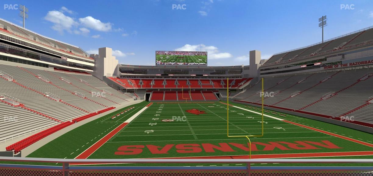 Razorback Stadium - Section 115 Seat View