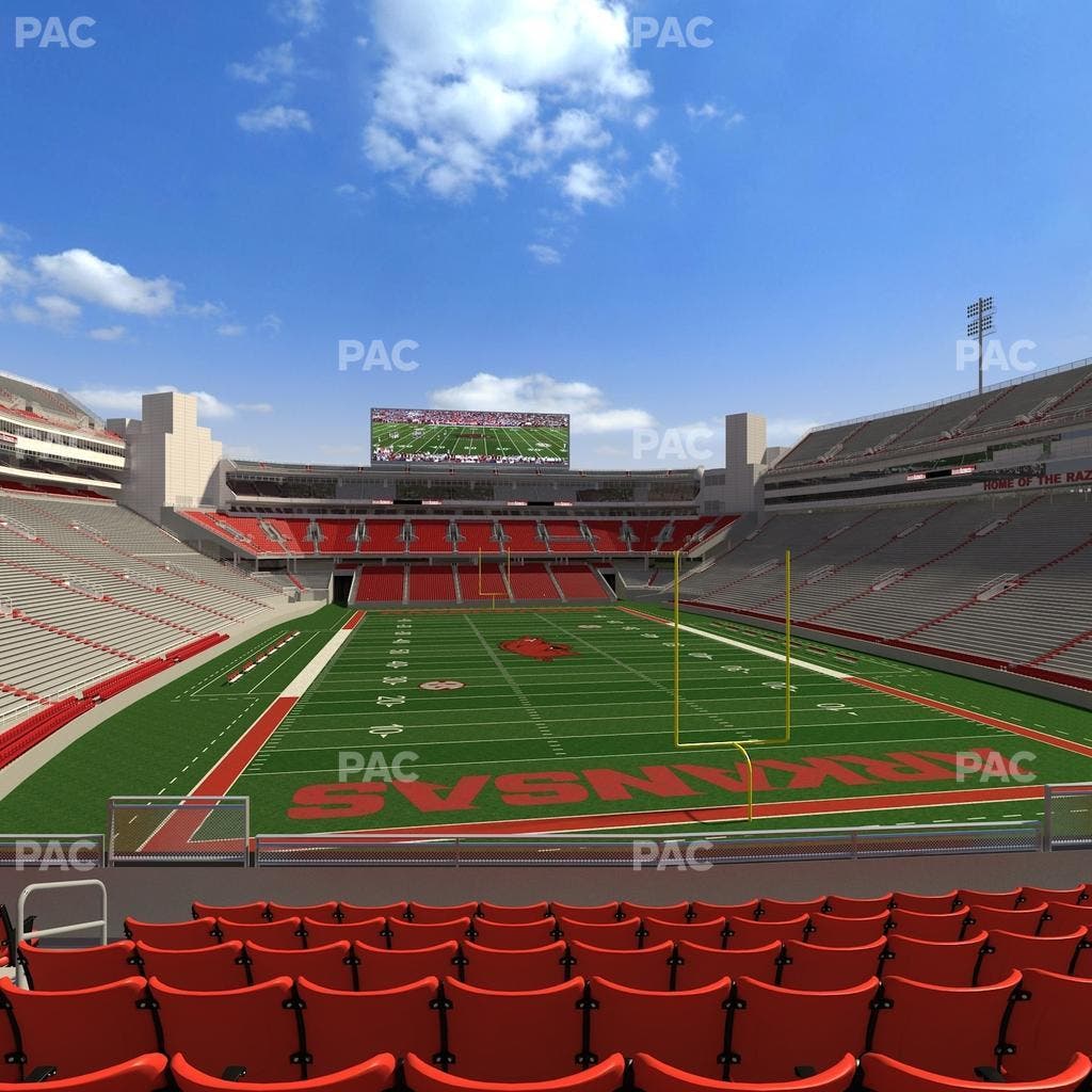 Razorback Stadium - Section 115 Seat View