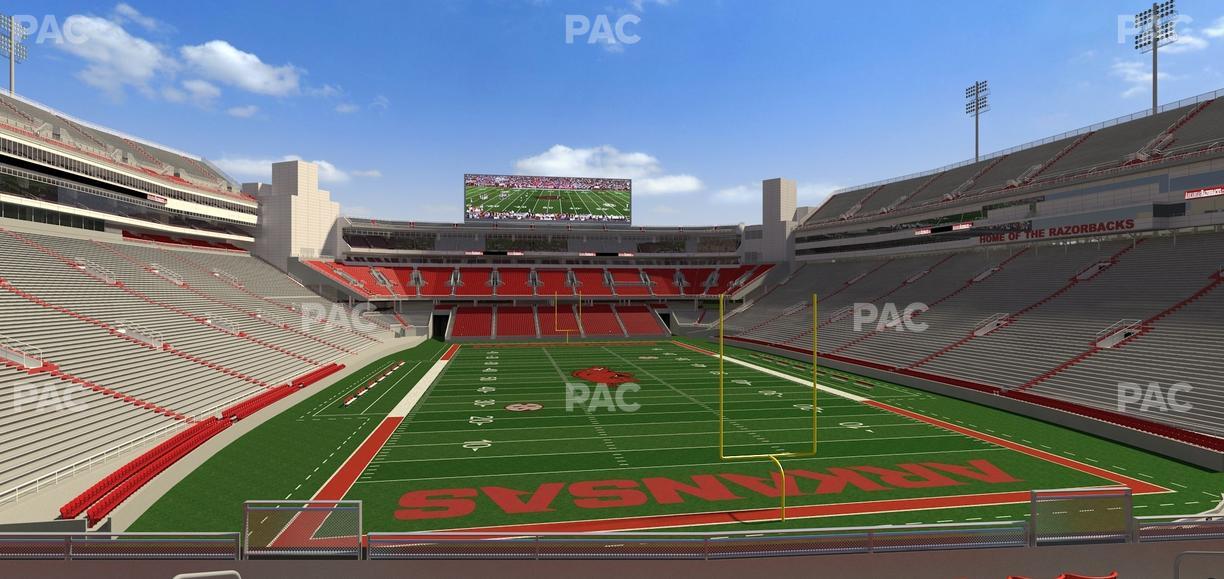 Razorback Stadium - Section 115 Seat View