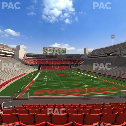 Razorback Stadium - Section 115 Seat View