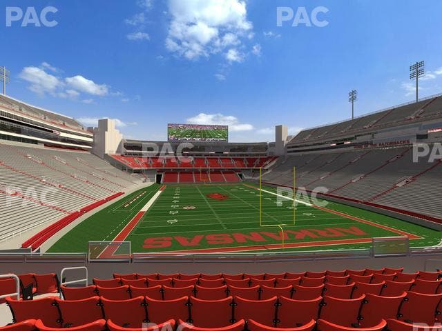 Razorback Stadium - Section 115 Seat View