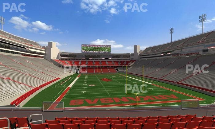 Razorback Stadium - Section 115 Seat View
