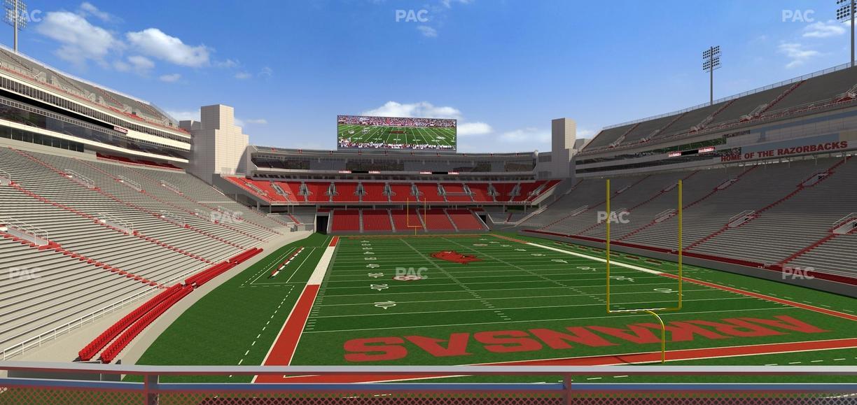 Razorback Stadium - Section 116 Seat View
