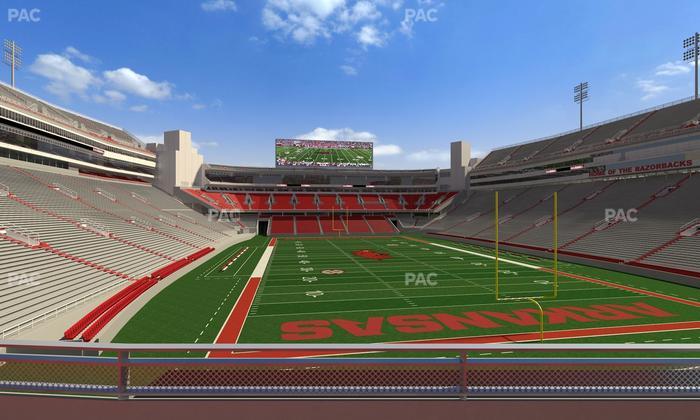 Razorback Stadium - Section 116 Seat View