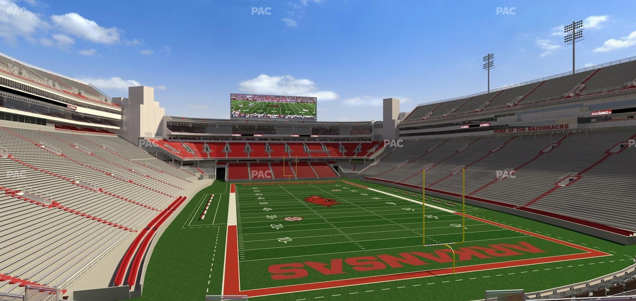 Razorback Stadium - Section 116 Seat View