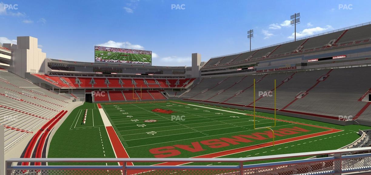 Razorback Stadium - Section 117 Seat View