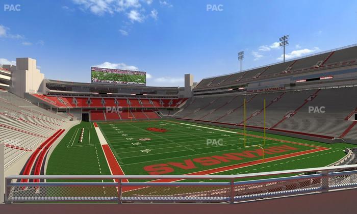 Razorback Stadium - Section 117 Seat View