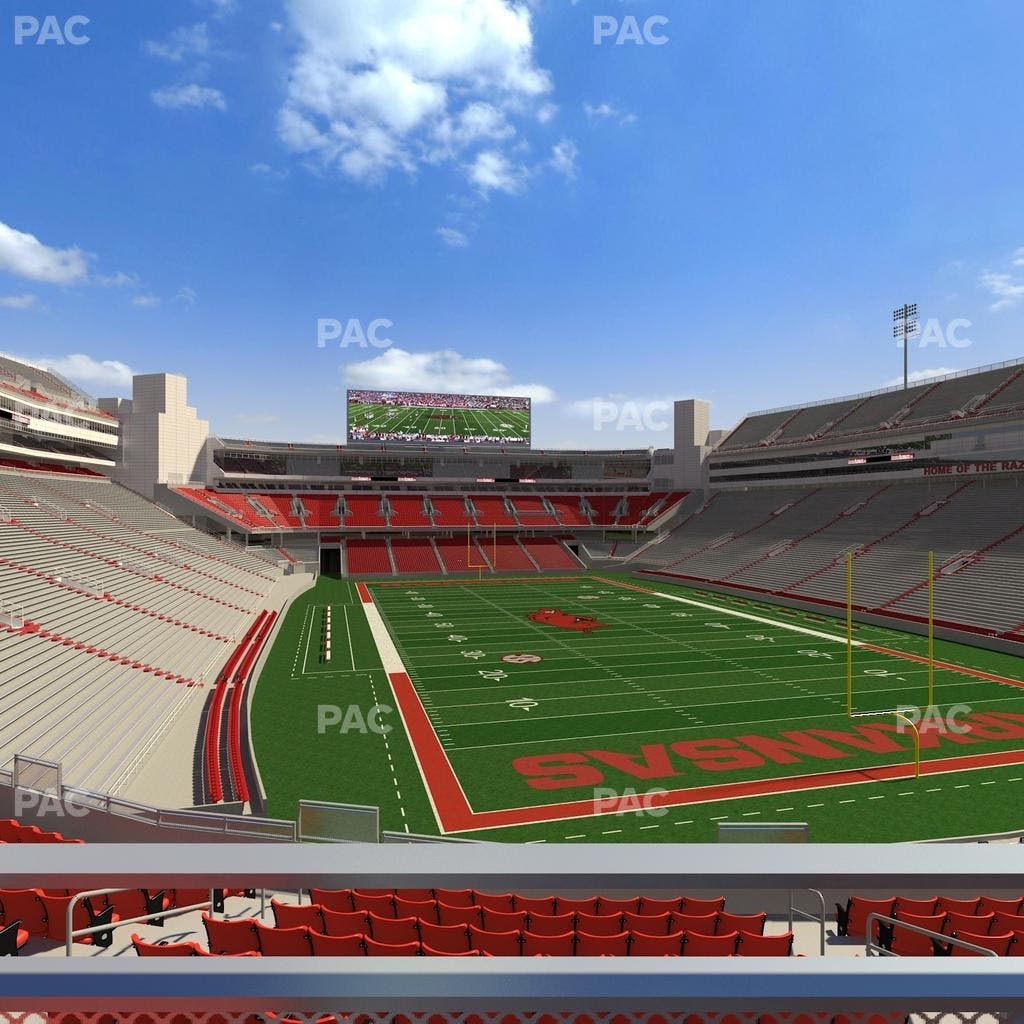 Razorback Stadium - Section 117 Seat View