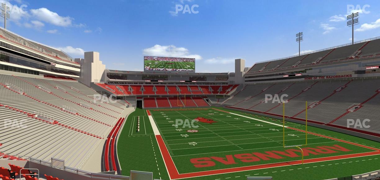Razorback Stadium - Section 117 Seat View