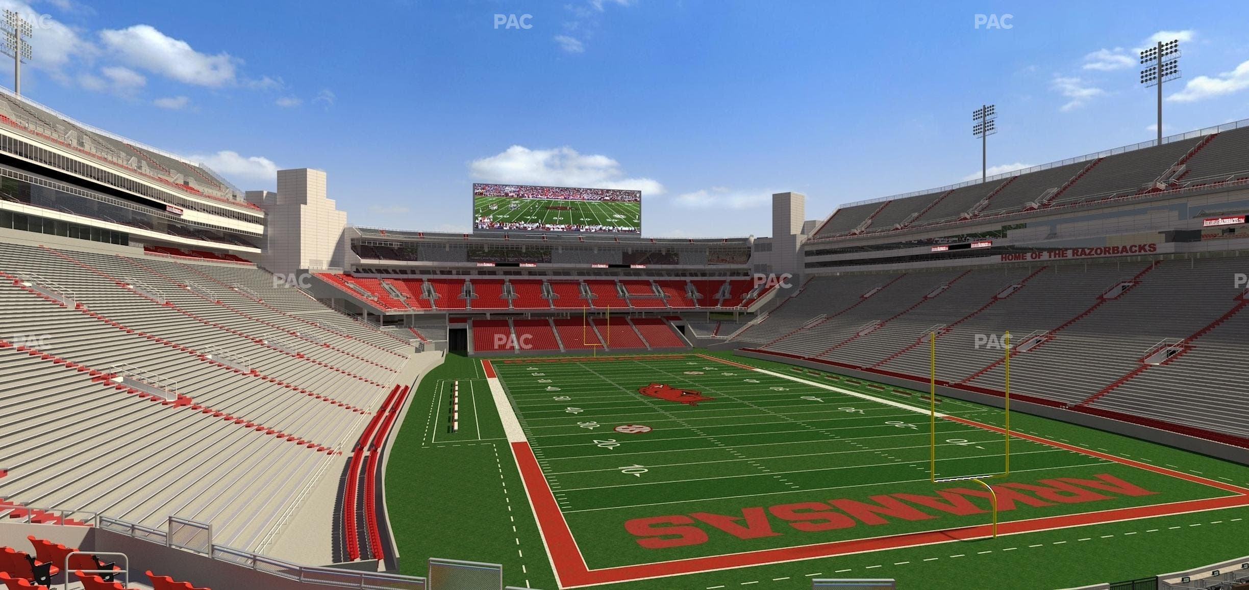 Razorback Stadium - Section 117 Seat View