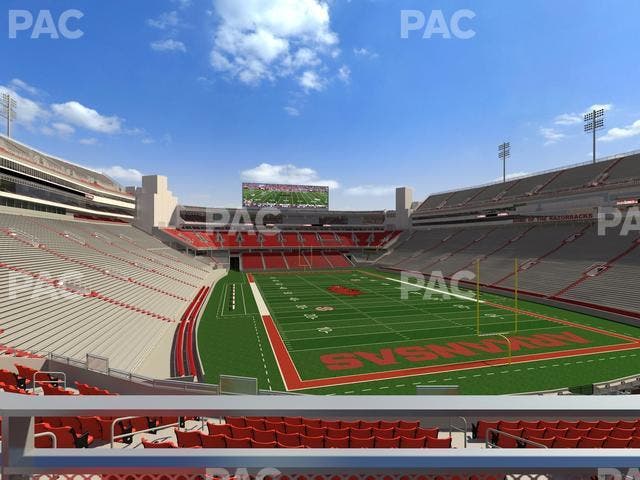 Razorback Stadium - Section 117 Seat View